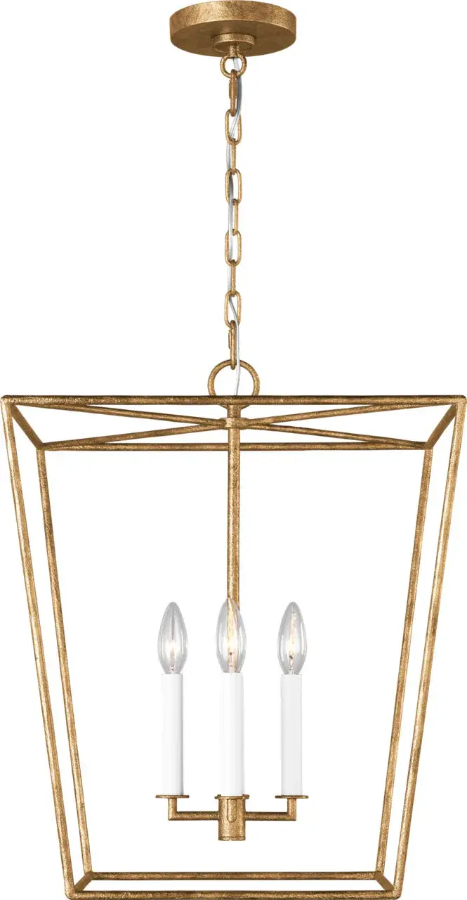 Viota Medium Lantern in Casted Gild - Image 2