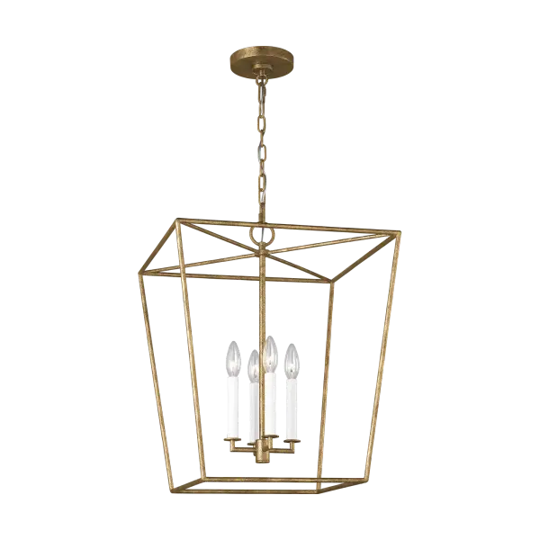 Viota Medium Lantern in Casted Gild - Image 3