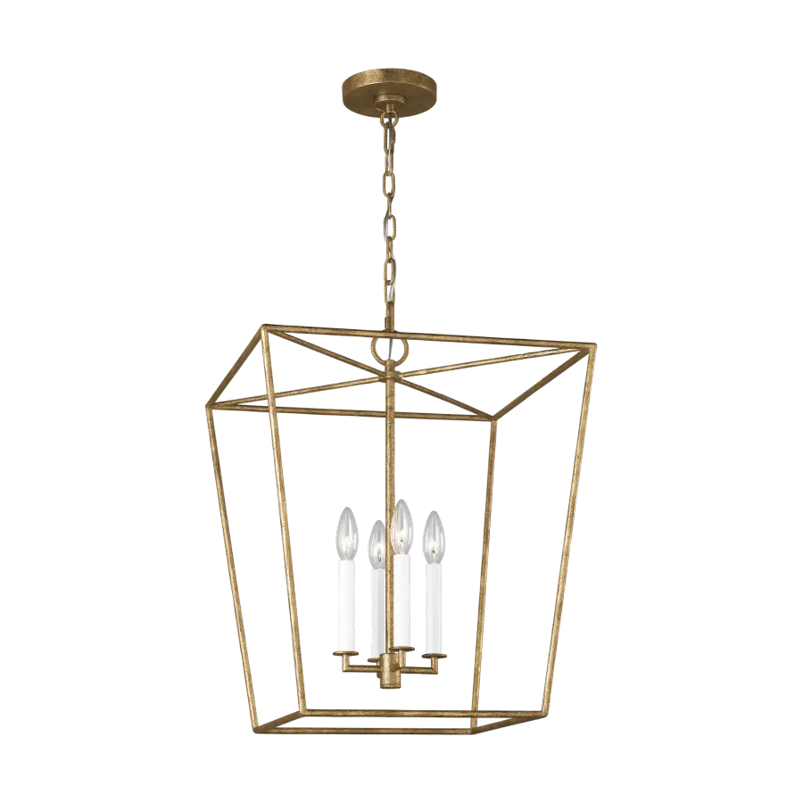 Viota Medium Lantern in Casted Gild - Image 3