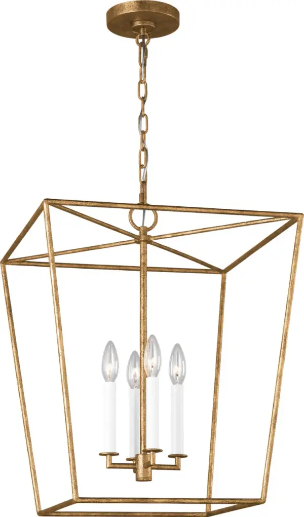 Viota Medium Lantern in Casted Gild - Image 4