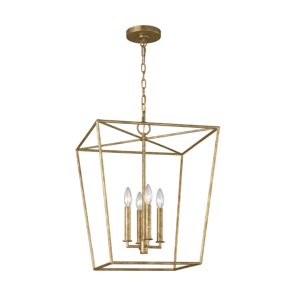 Viota Medium Lantern in Casted Gild - Image 5