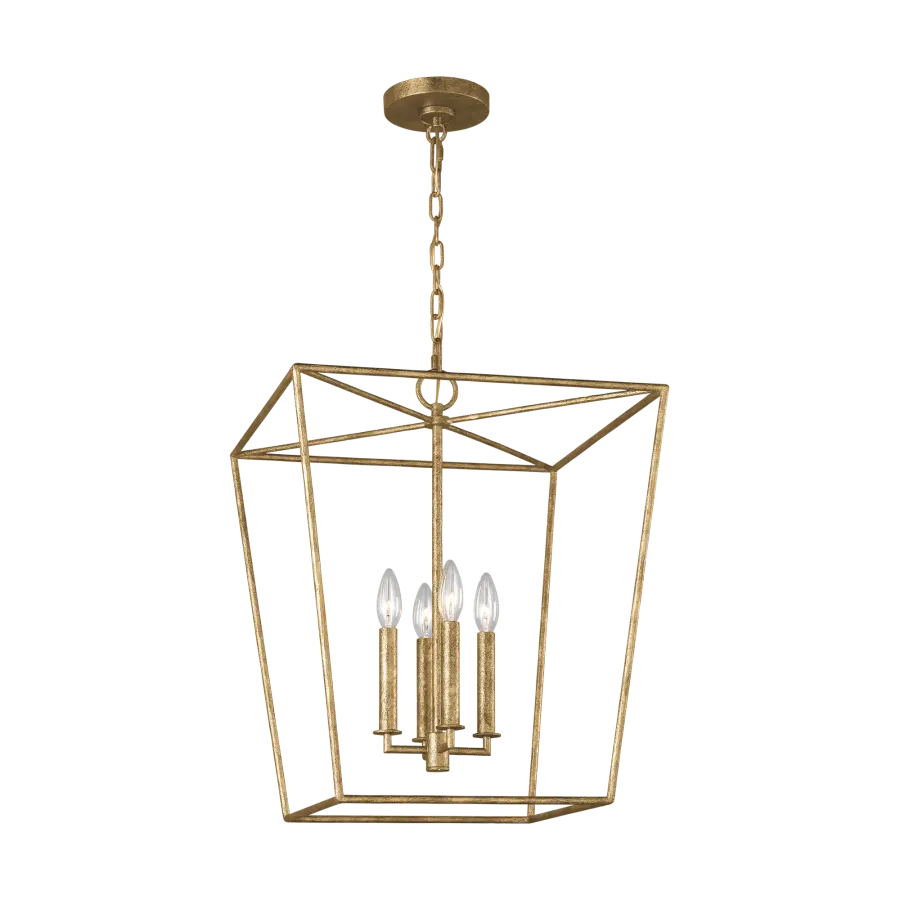 Viota Medium Lantern in Casted Gild - Image 5