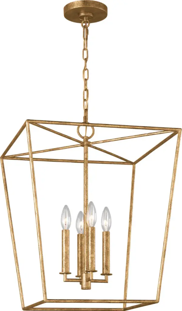 Viota Medium Lantern in Casted Gild - Image 6