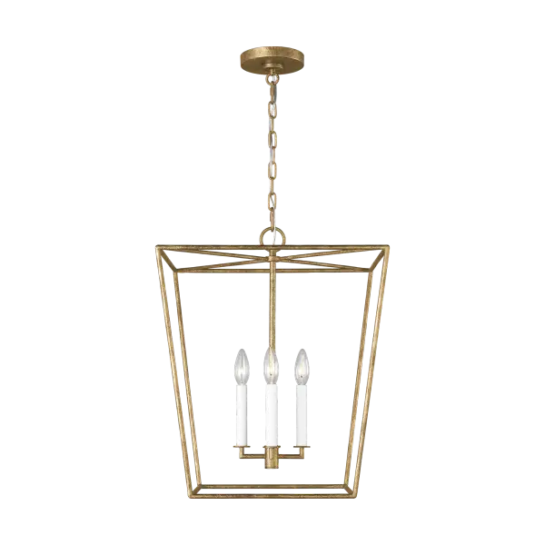 Viota Medium Lantern in Casted Gild - Image 7