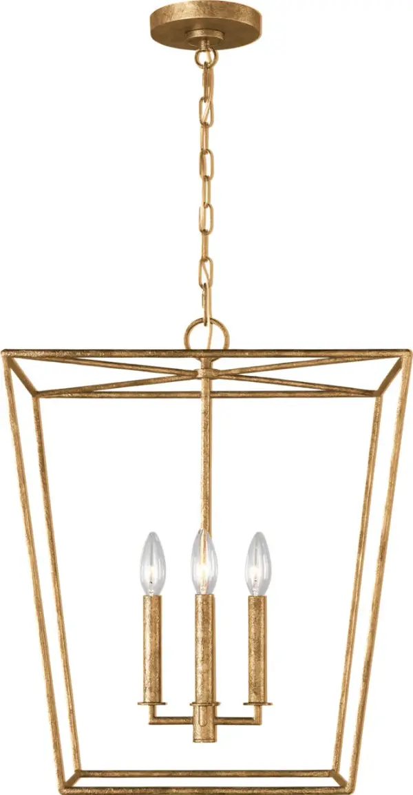 Viota Medium Lantern in Casted Gild - Image 8