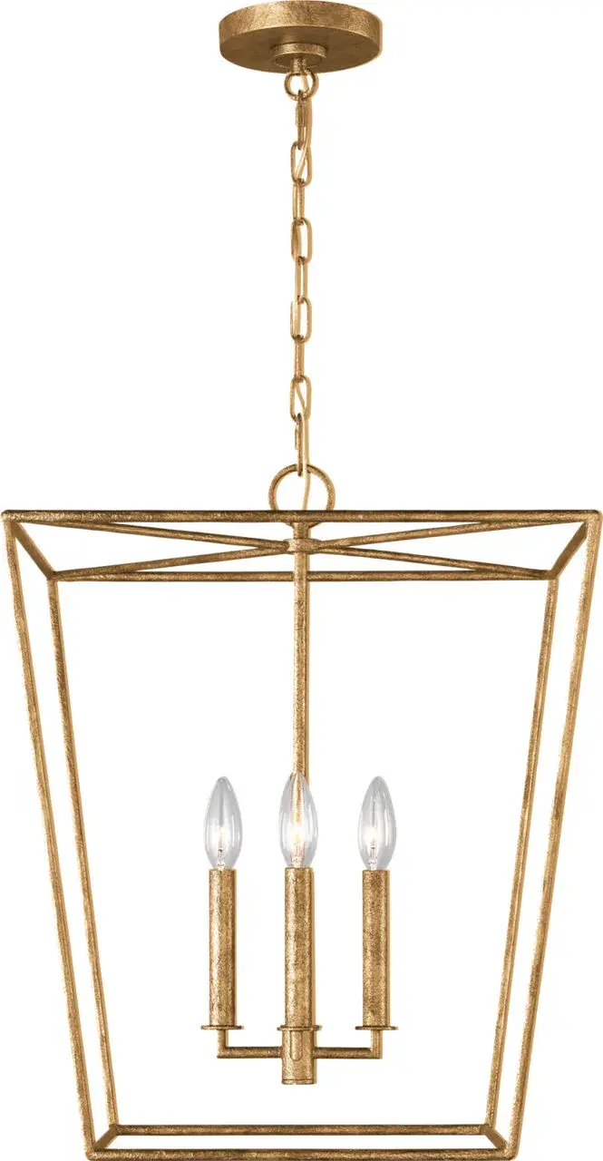 Viota Medium Lantern in Casted Gild - Image 8