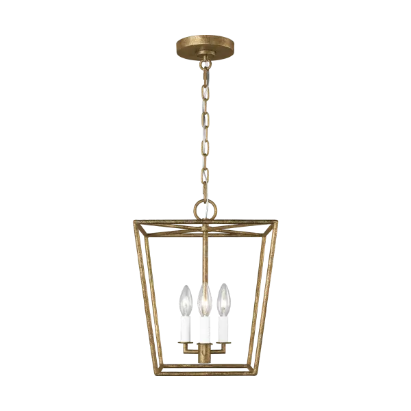 The Viota Small Lantern brings timeless elegance with its traditional lantern silhouette and rich casted gild finish. Perfect for compact spaces needing sophisticated illumination with classic appeal.