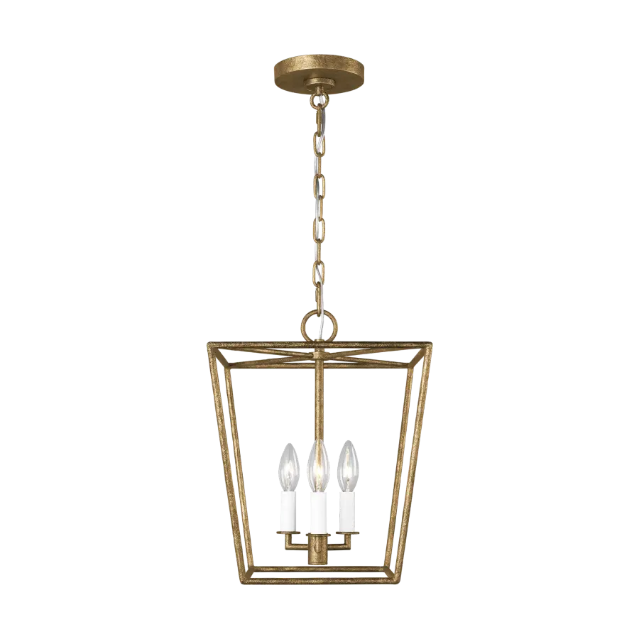 Viota Small Lantern in Casted Gild - Image 1