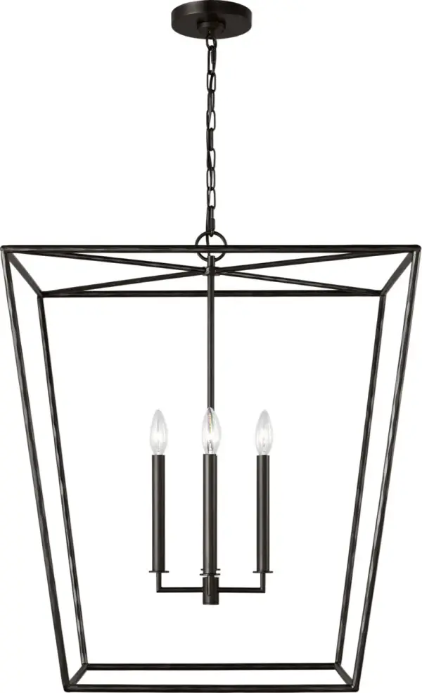 Viota Large Lantern in Aged Iron - Image 1