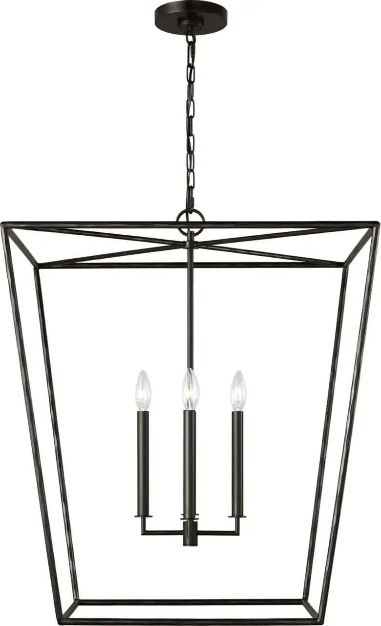 Viota Large Lantern in Aged Iron - Image 1