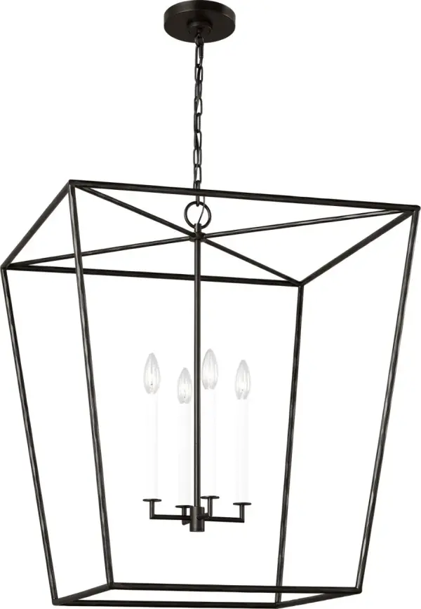 Viota Large Lantern in Aged Iron - Image 2