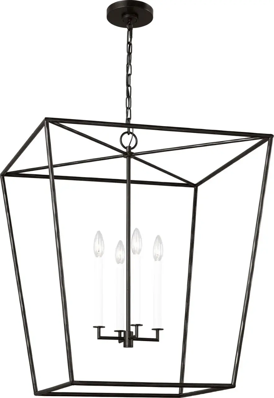 Viota Large Lantern in Aged Iron - Image 2