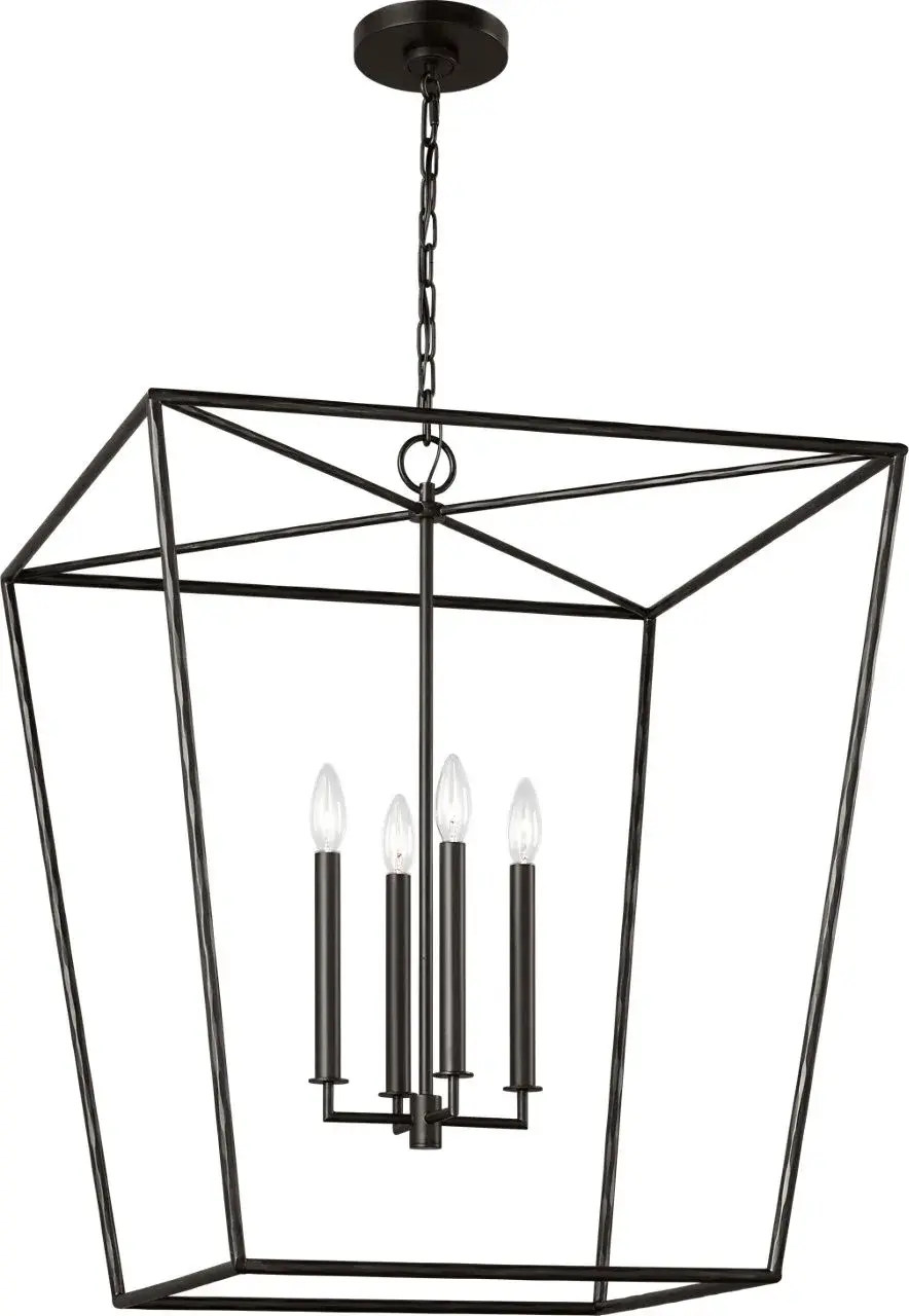 Viota Large Lantern in Aged Iron - Image 3