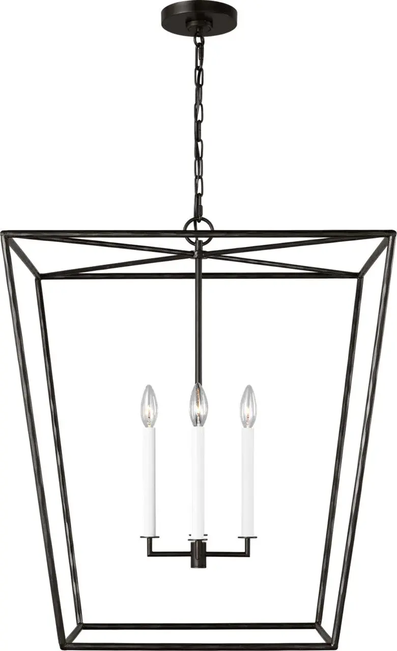 Viota Large Lantern in Aged Iron - Image 4