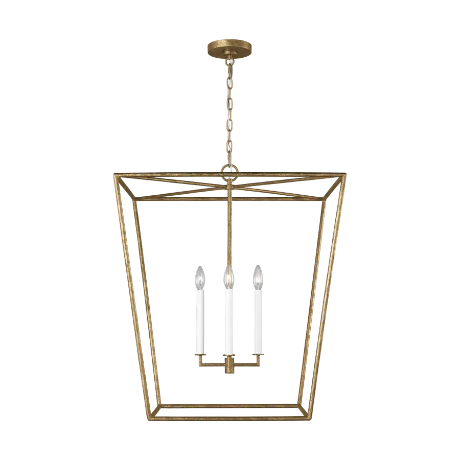 Viota Large Lantern in Casted Gild - Image 1