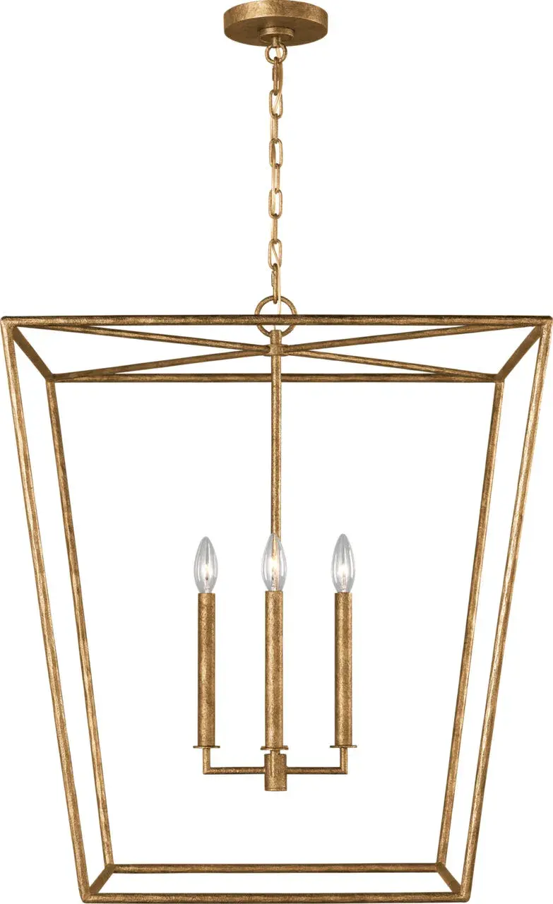 Viota Large Lantern in Casted Gild - Image 2