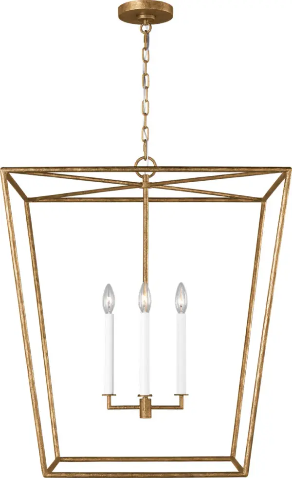 Viota Large Lantern in Casted Gild - Image 5