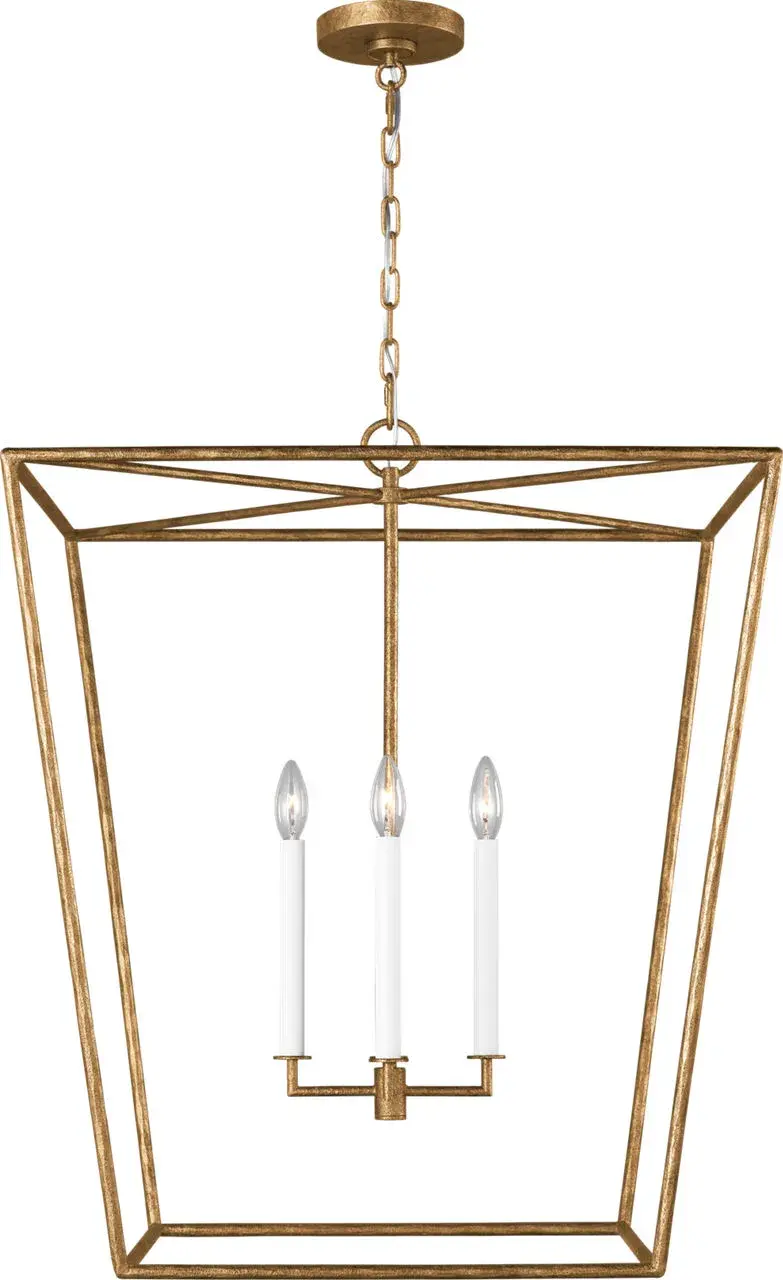 Viota Large Lantern in Casted Gild - Image 5