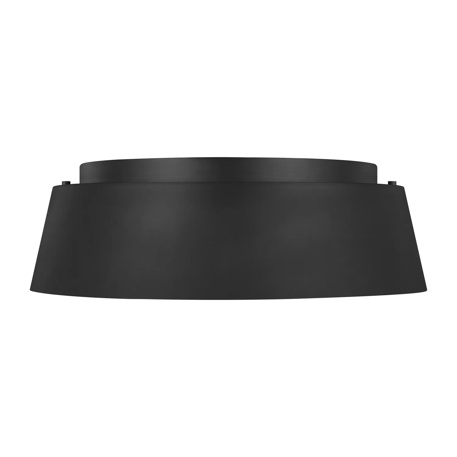 Asher Three Light Flush Mount in Midnight Black