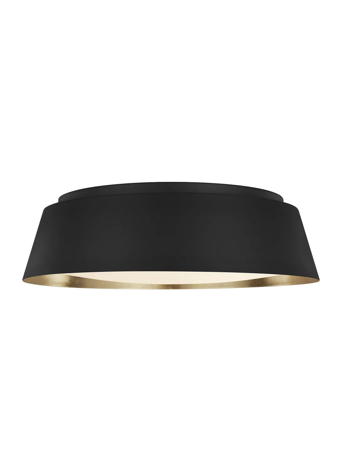 Asher Four Light Flush Mount in Midnight Black