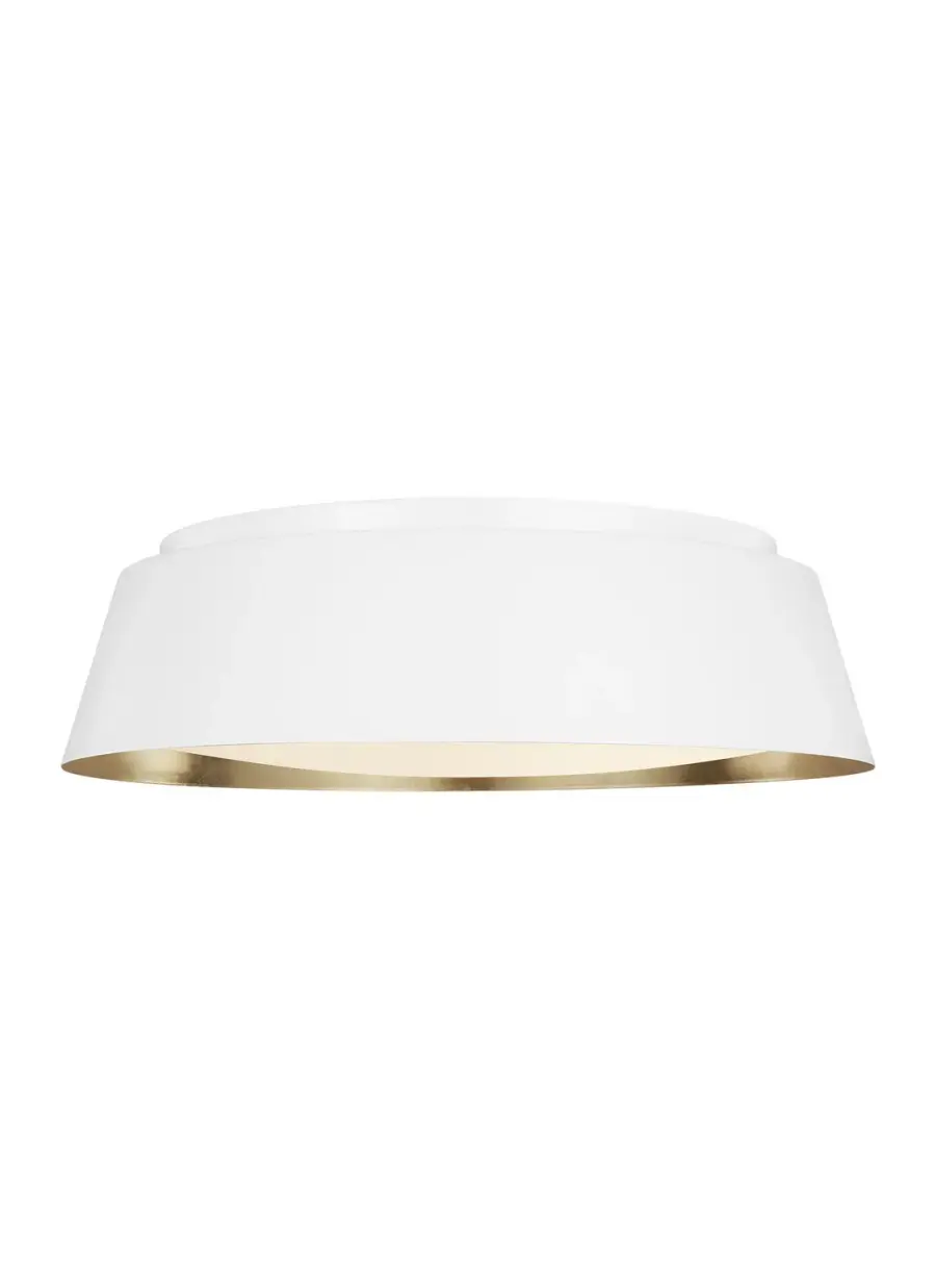 Asher Four Light Flush Mount in Matte White