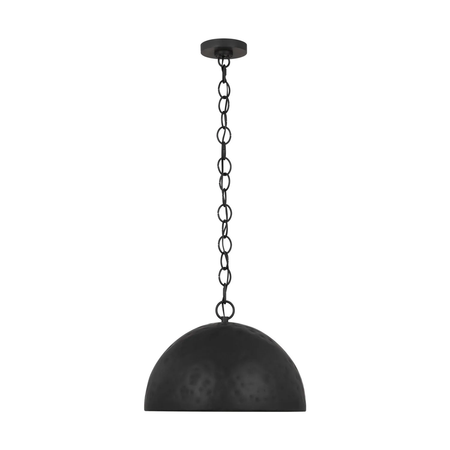 Whare One Light Pendant in Aged Iron