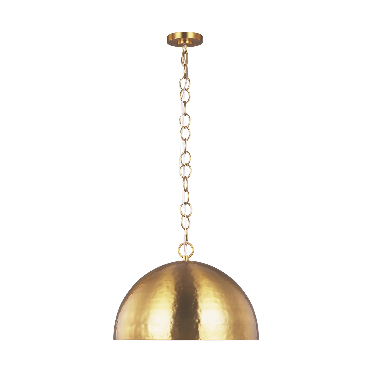 Whare One Light Pendant in Burnished Brass