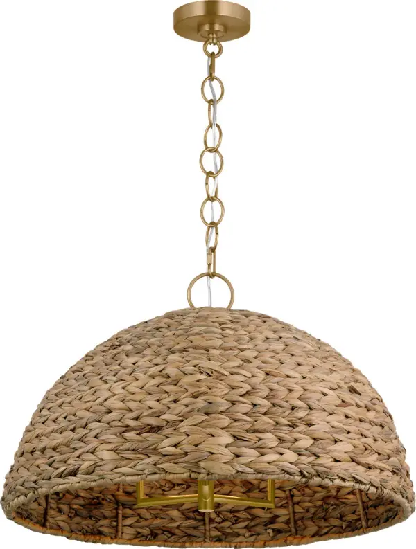 Cay Large Pendant in Burnished Brass - Image 2