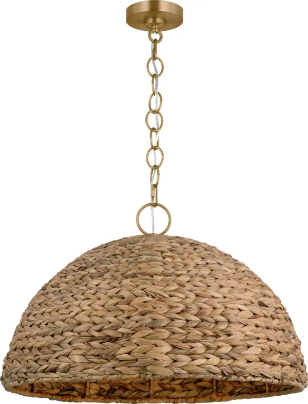 Cay Large Pendant in Burnished Brass - Image 3