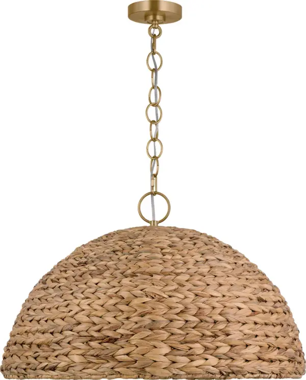 Cay Large Pendant in Burnished Brass - Image 4