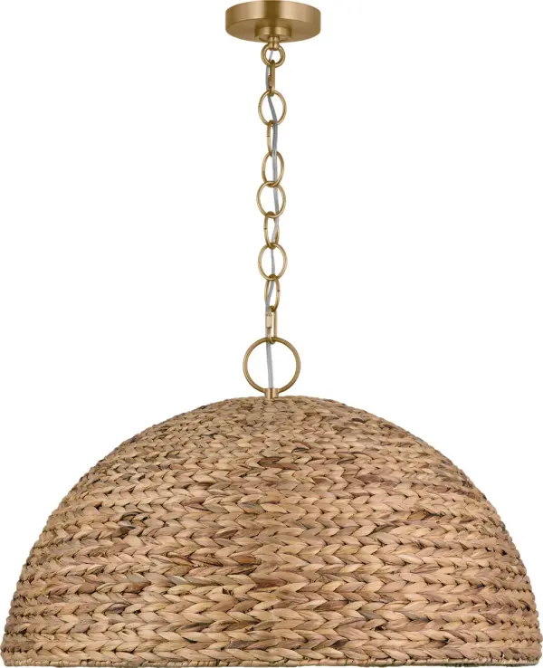 Cay Extra Large Pendant in Burnished Brass - Image 3