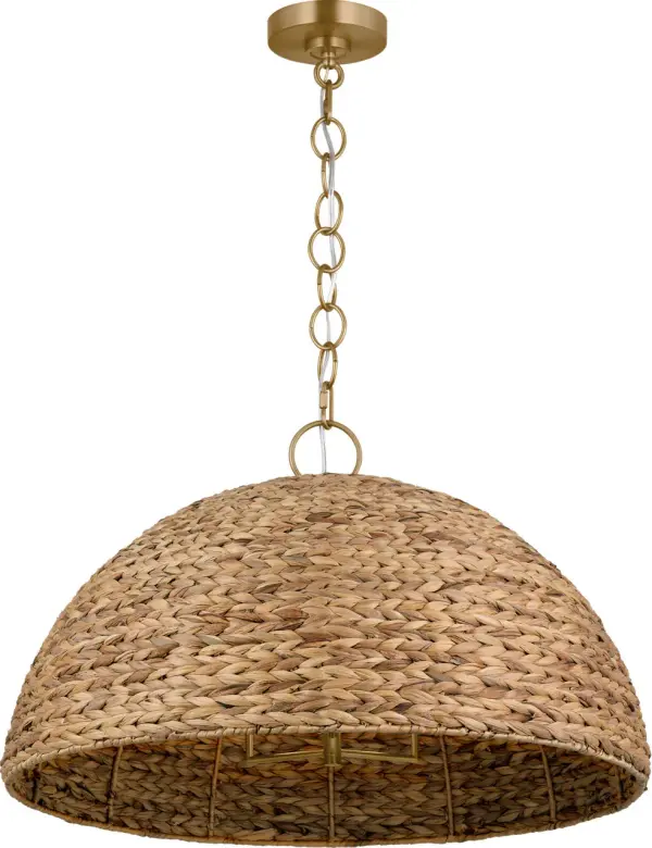 Cay Extra Large Pendant in Burnished Brass - Image 4