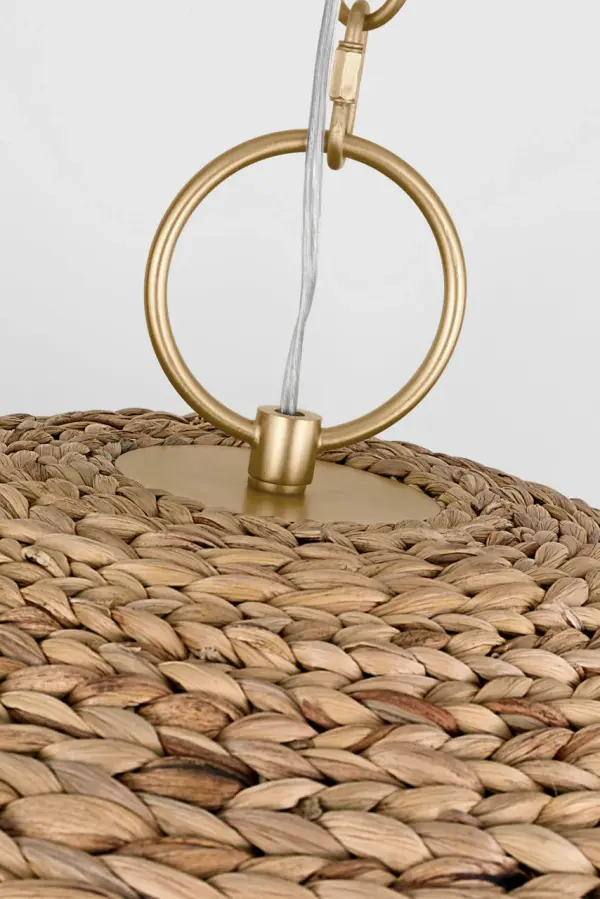 Cay Extra Large Pendant in Burnished Brass - Image 5