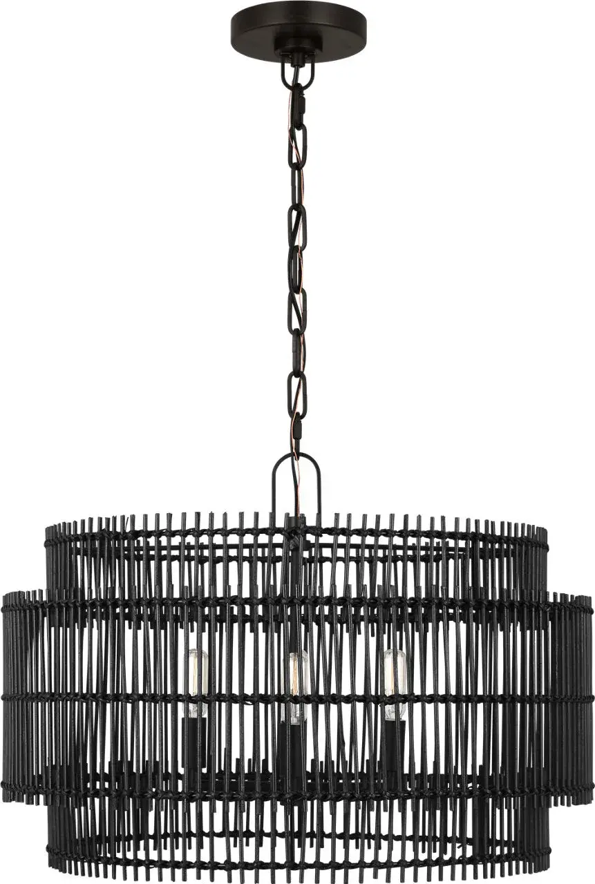 Elio Medium Hanging Shade in Aged Iron - Image 1