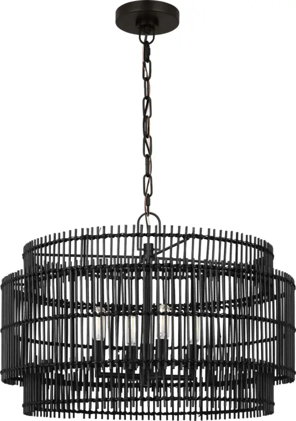 Elio Medium Hanging Shade in Aged Iron - Image 2