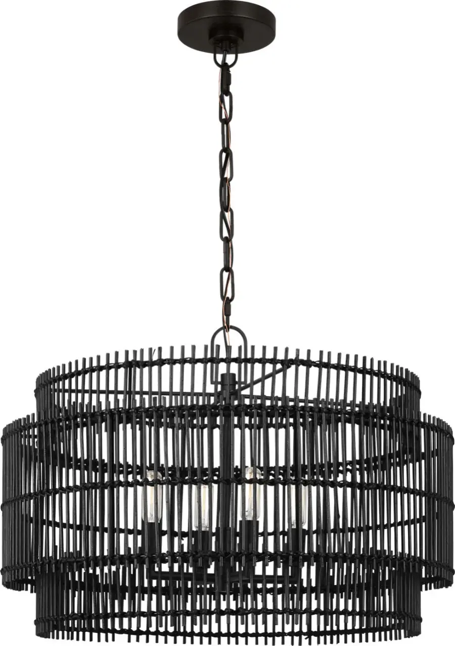 Elio Medium Hanging Shade in Aged Iron - Image 2