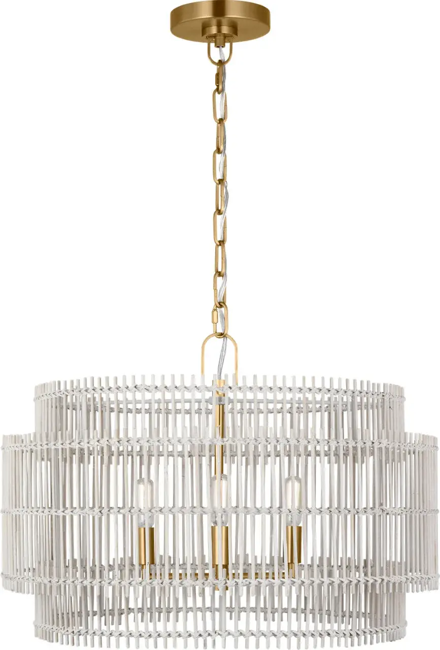 Elio Medium Hanging Shade in Burnished Brass - Image 1