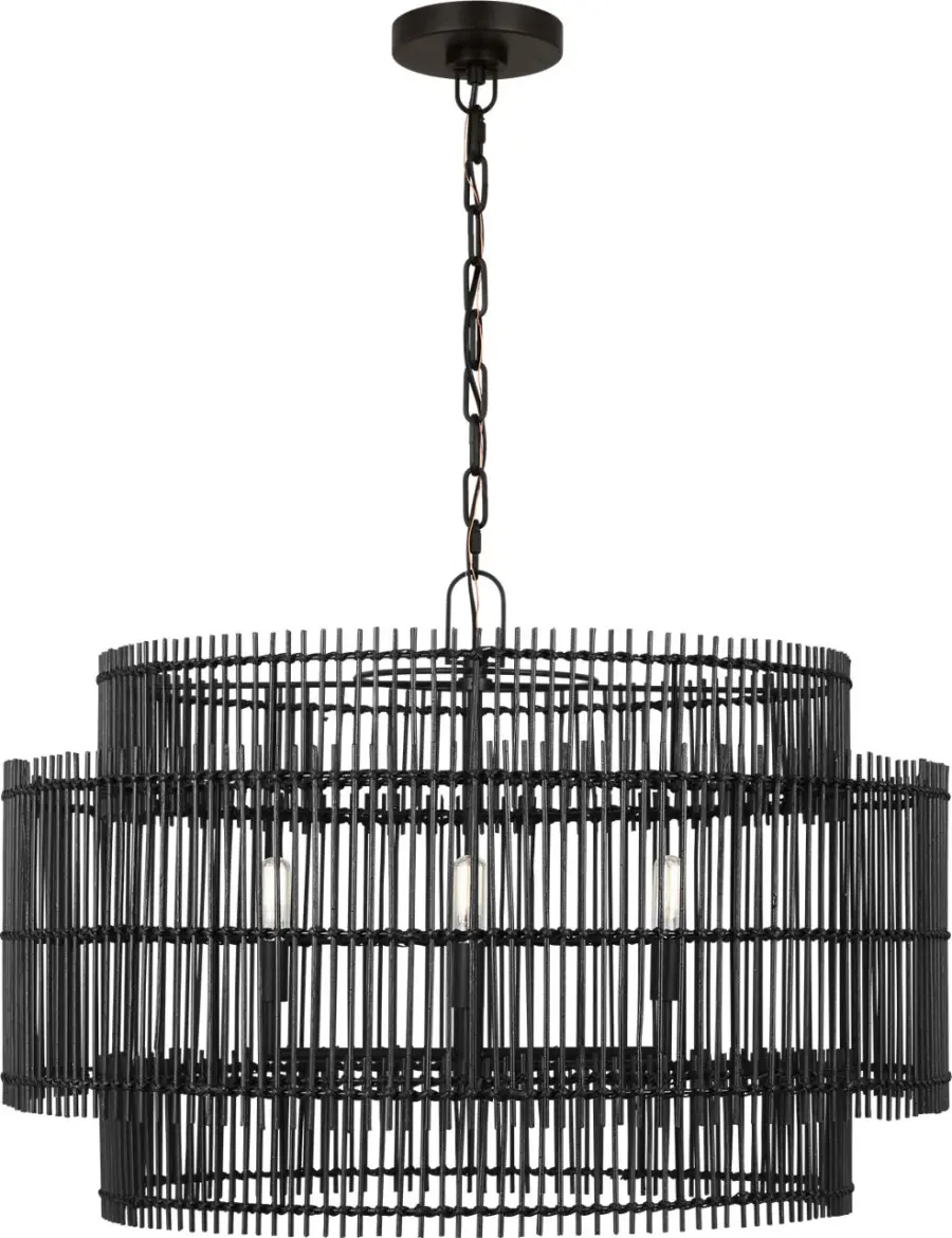 Elio Large Hanging Shade in Aged Iron - Image 1
