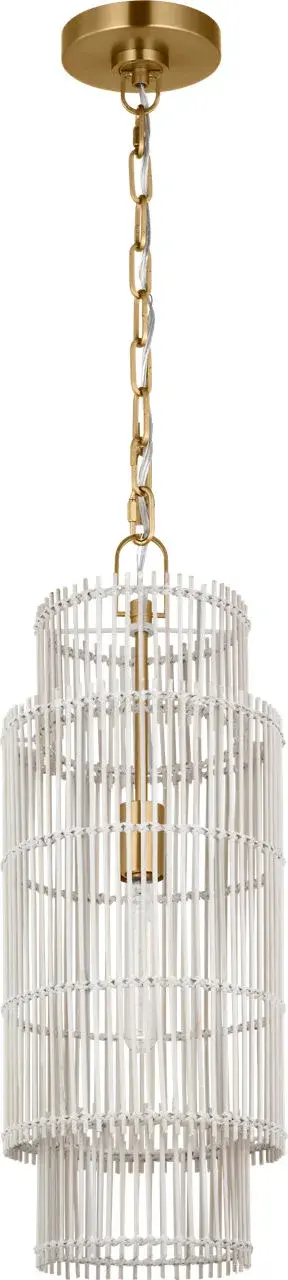 Elio Small Hanging Shade in Burnished Brass - Image 2