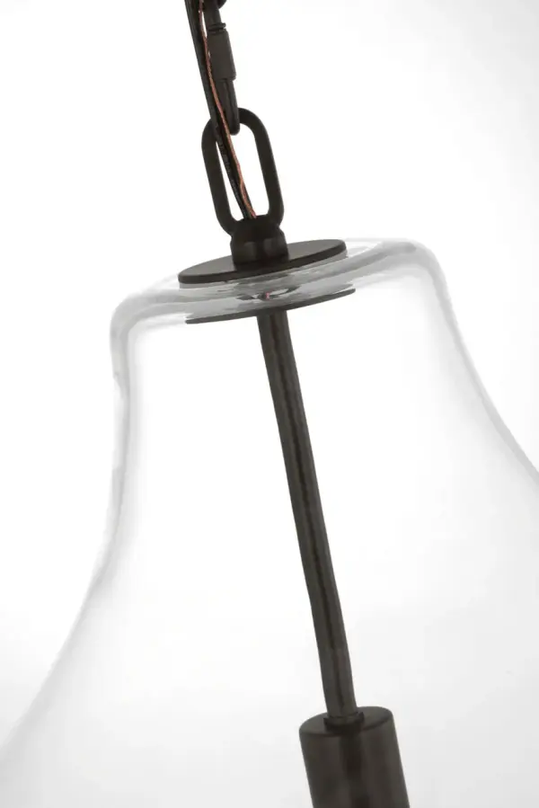 Magnus Extra Large Pendant in Aged Iron - Image 4