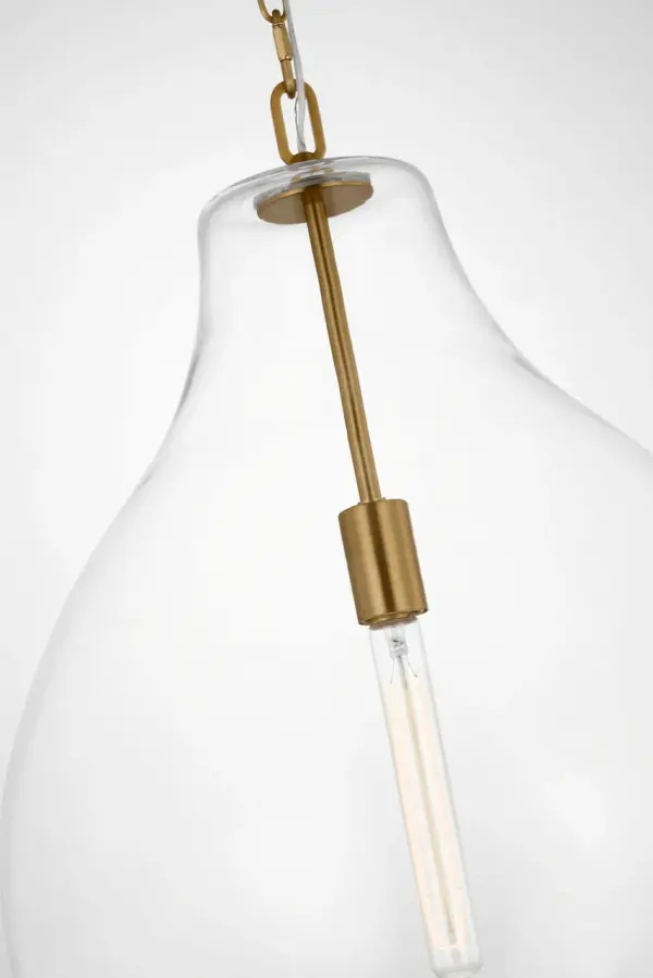 Magnus Extra Large Pendant in Burnished Brass - Image 3