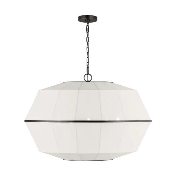 Hikari Wide Lantern in Aged Iron - Image 1