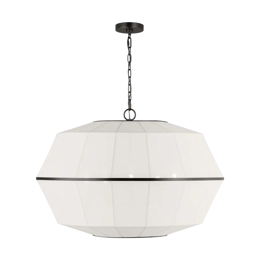 Hikari Wide Lantern in Aged Iron - Image 1