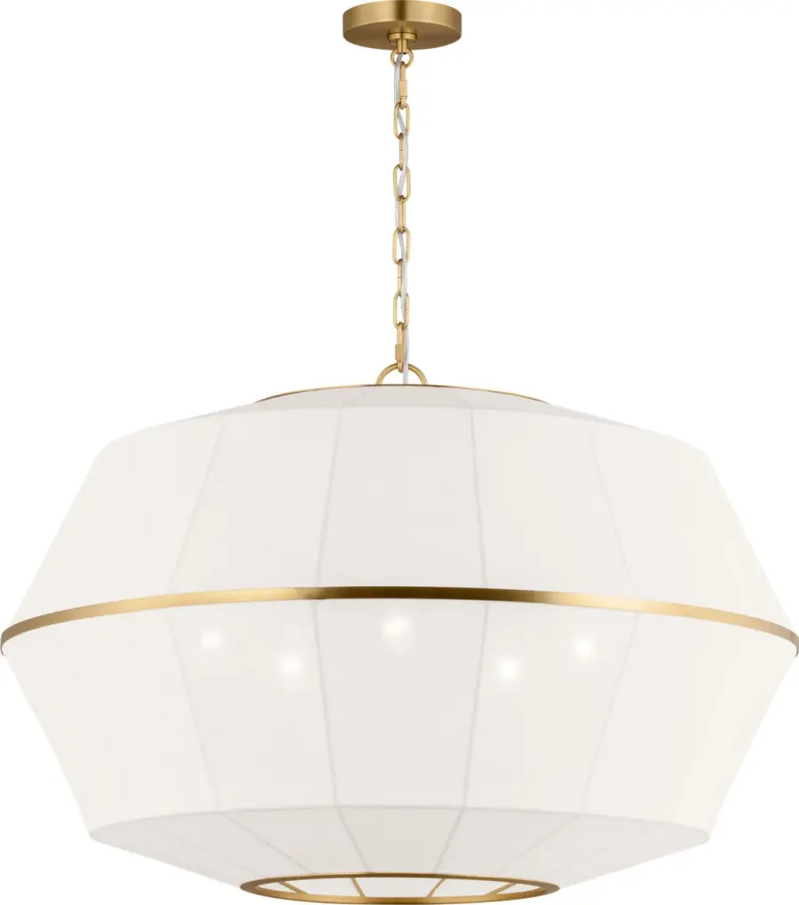 Hikari Wide Lantern in Burnished Brass - Image 4