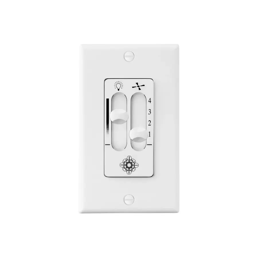 Universal 4-Speed Dimmer Wall Control in White