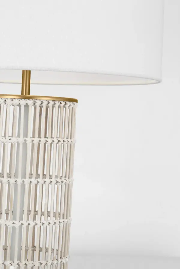 Elio Medium Table Lamp in Burnished Brass - Image 4