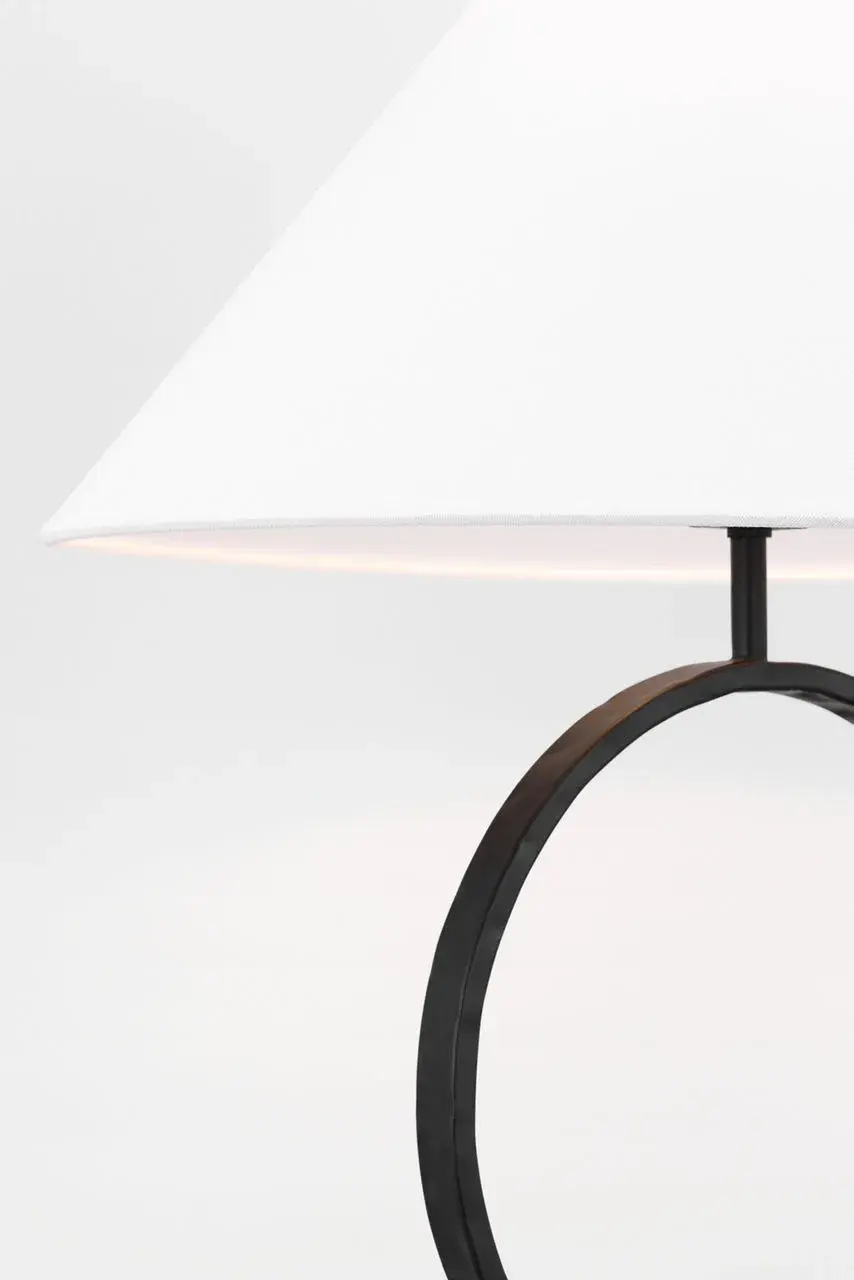 Orion Medium Table Lamp in Aged Iron - Image 4