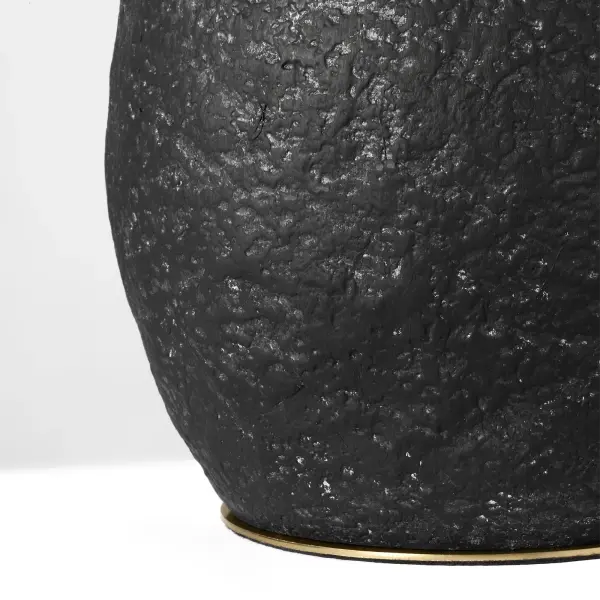 Sophisticated Organic Modern Table Lamp with Textured Black Wash Finish - Image 9