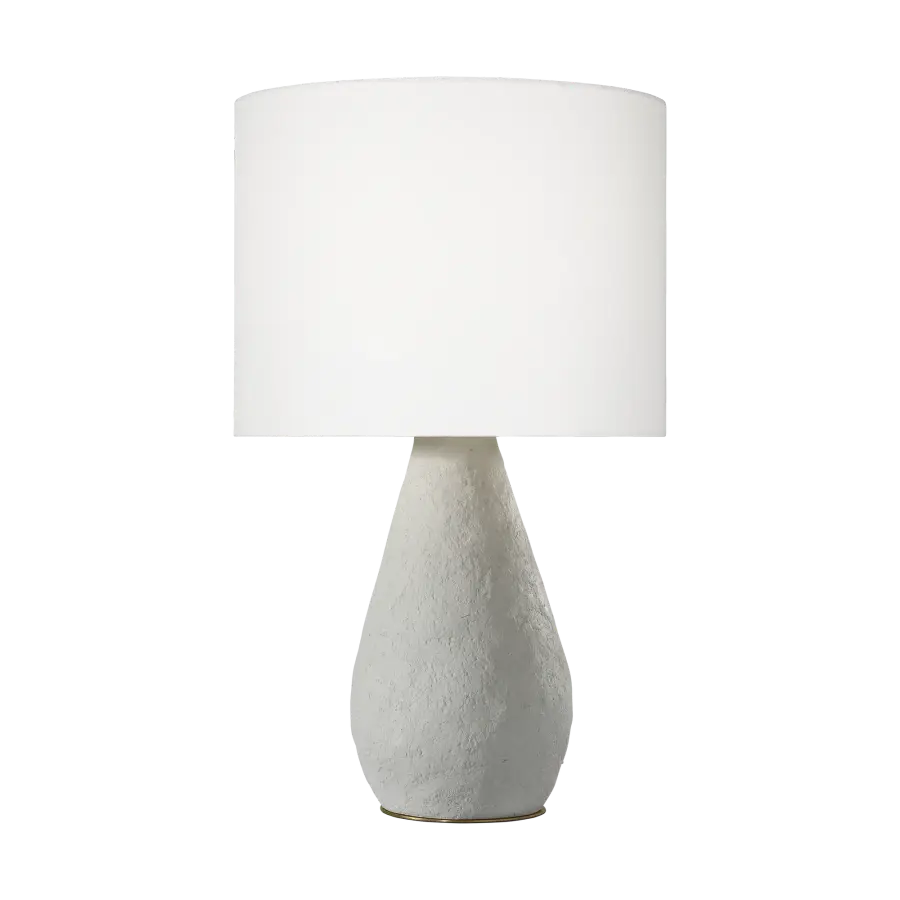 Breccia Medium Table Lamp in Cream Wash - Image 1