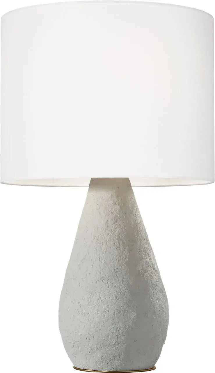 Breccia Medium Table Lamp in Cream Wash - Image 4